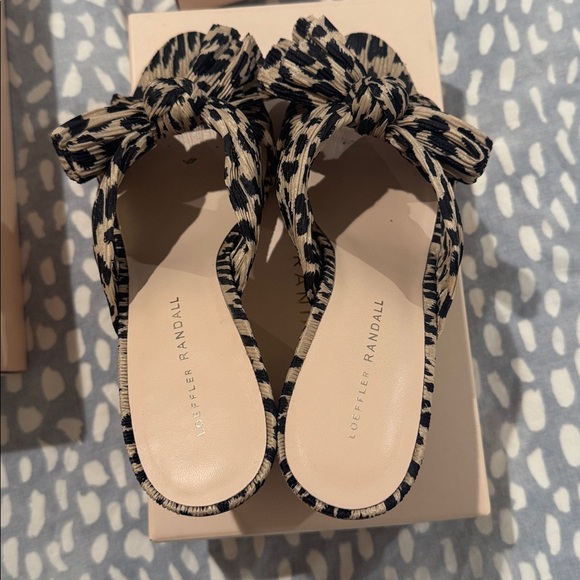 Loeffler Randall Penny Leopard Pleated Heel - Picture 8 of 8